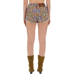 PAISLEY PRINT SHORTS