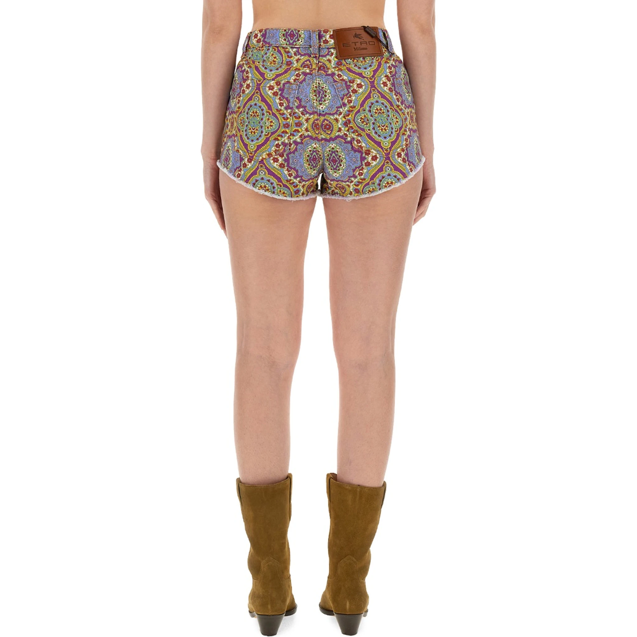 PAISLEY PRINT SHORTS