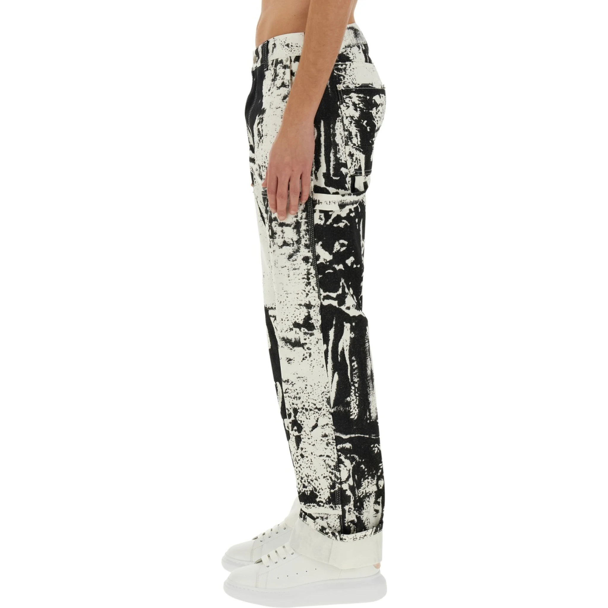 WORKWEAR JEANS WITH FOLD PRINT