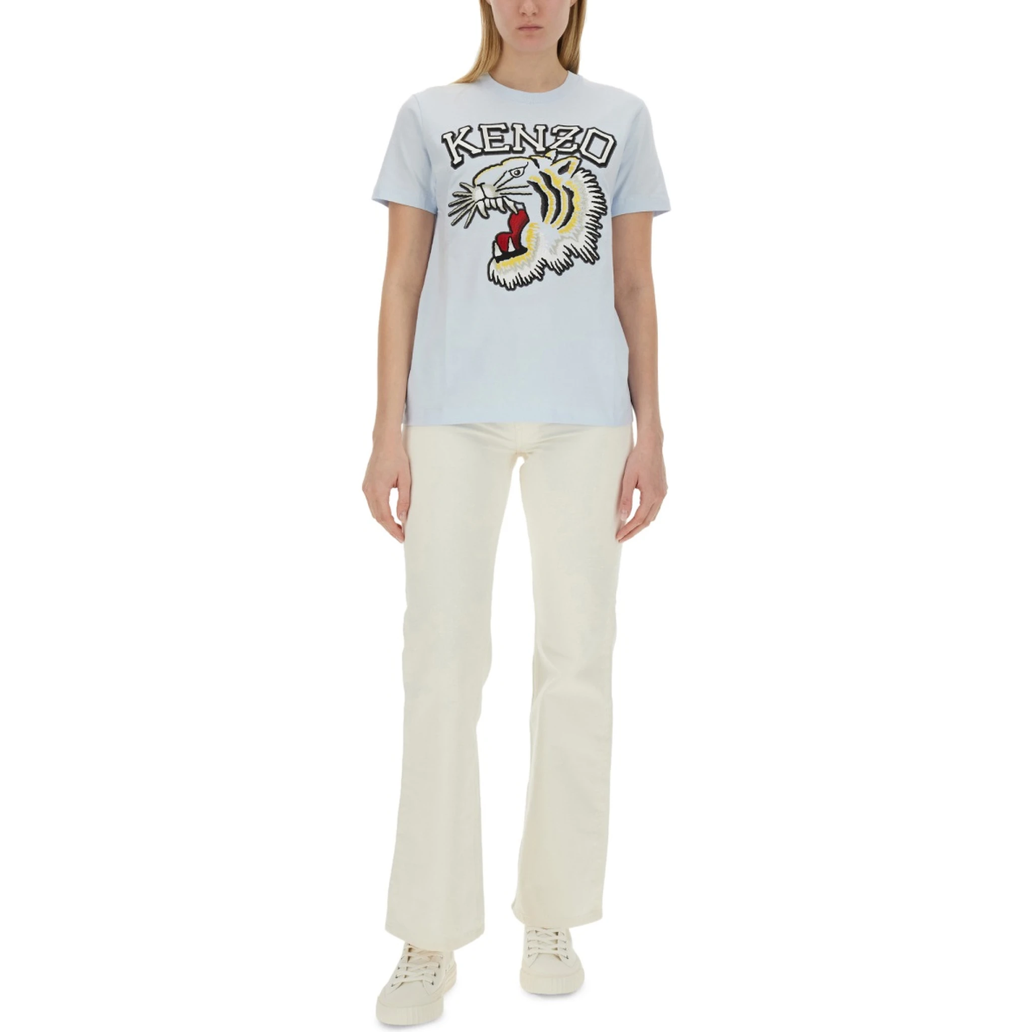 T-SHIRT WITH TIGER EMBROIDERY