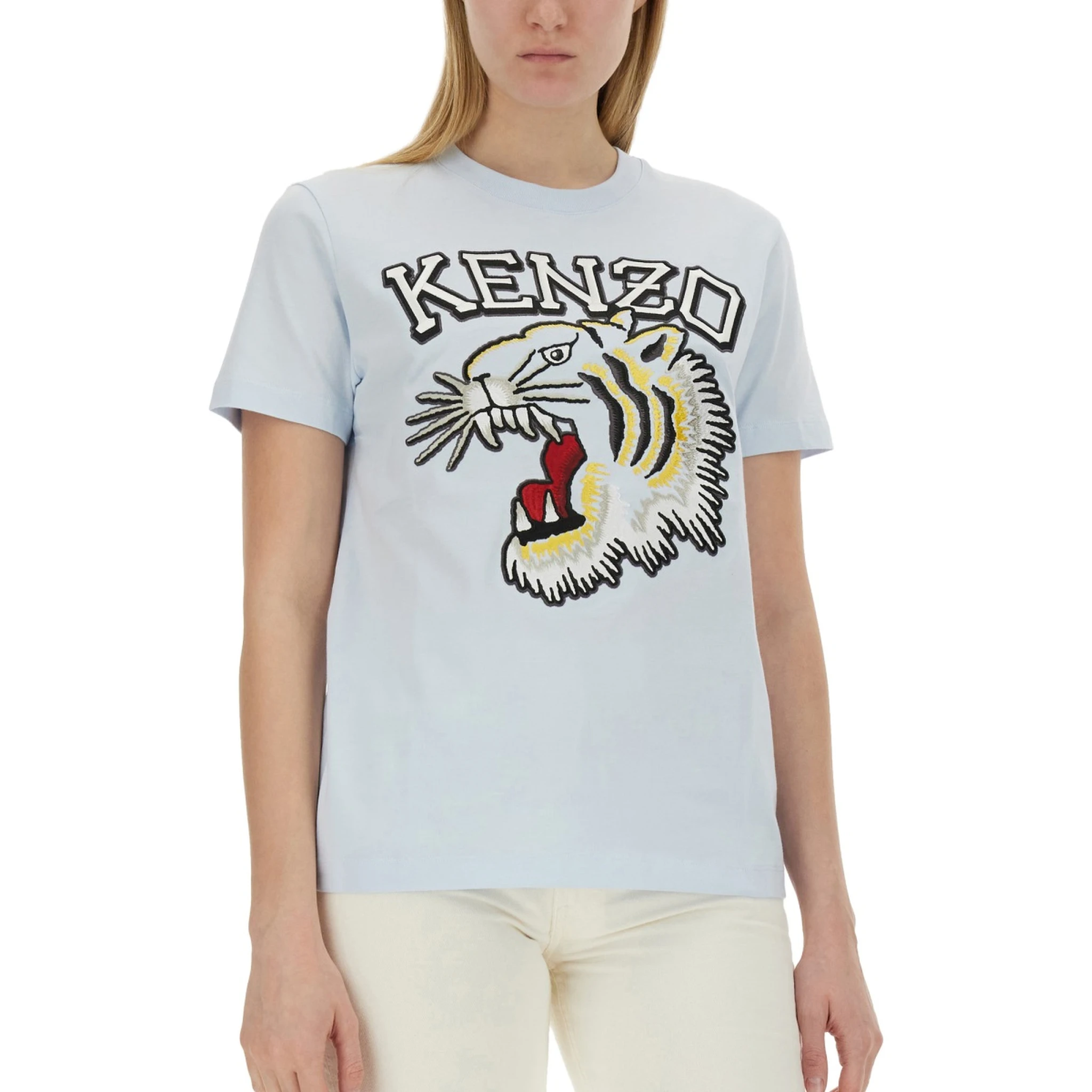 T-SHIRT WITH TIGER EMBROIDERY