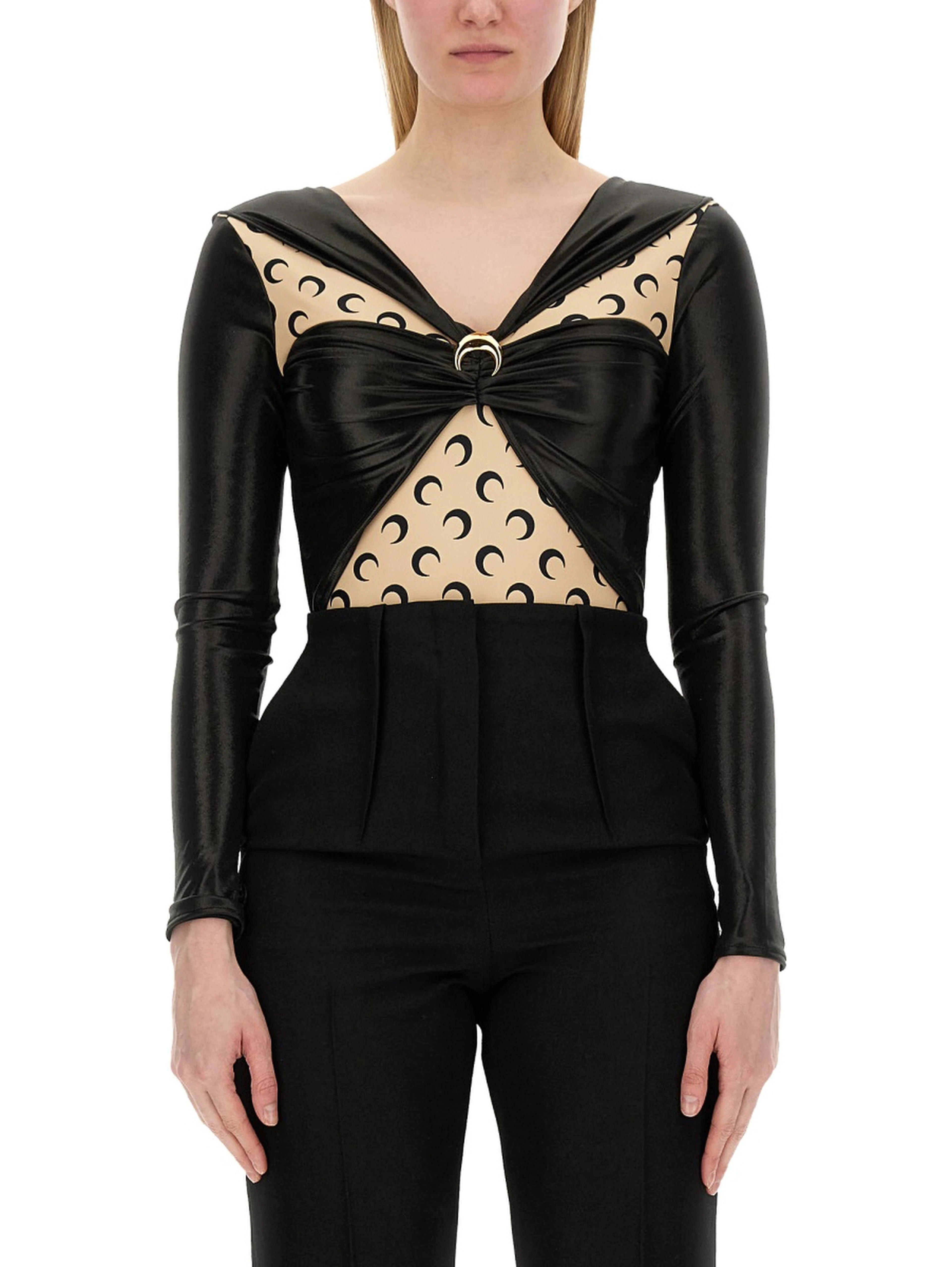 DRAPED BODYSUIT