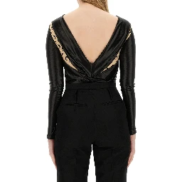 DRAPED BODYSUIT