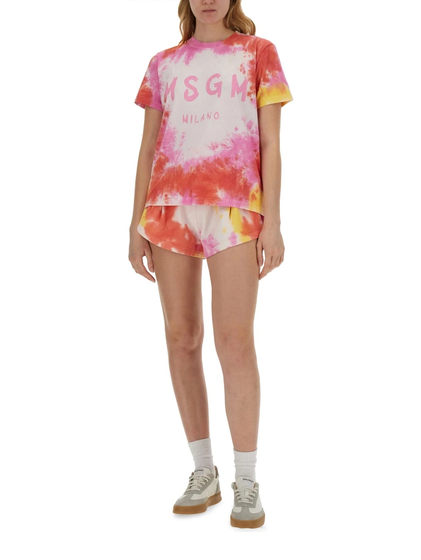 TIE-DYE BERMUDA SHORTS
