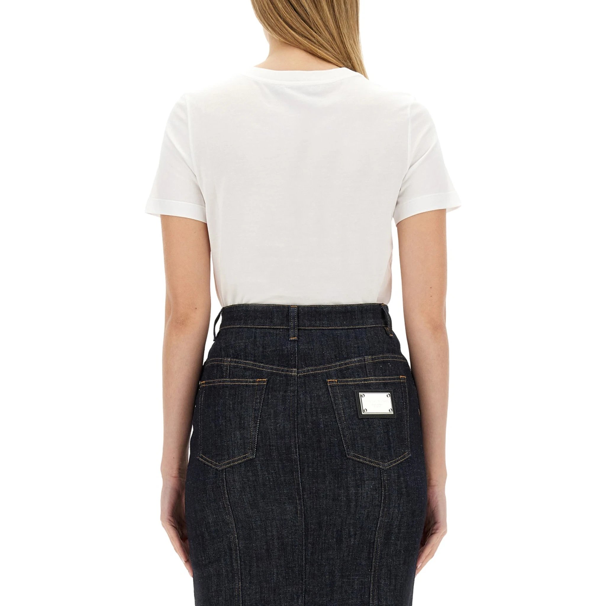 T-SHIRT WITH LOGO PATCH
