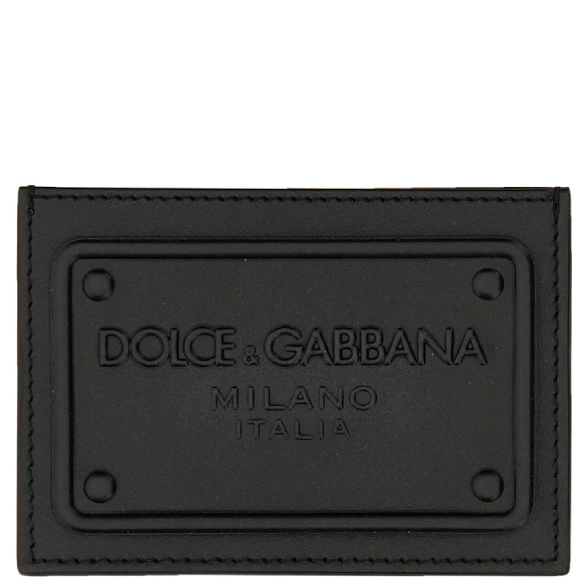LEATHER CARD HOLDER WITH LOGO