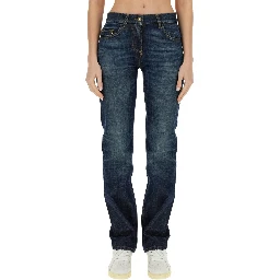 بنطلون جينز بقصة مستقيمة