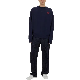 SWEATSHIRT WITH HEART EMBROIDERY