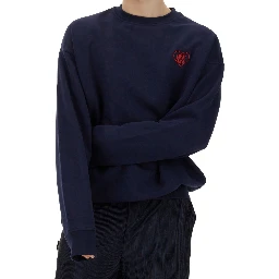 SWEATSHIRT WITH HEART EMBROIDERY