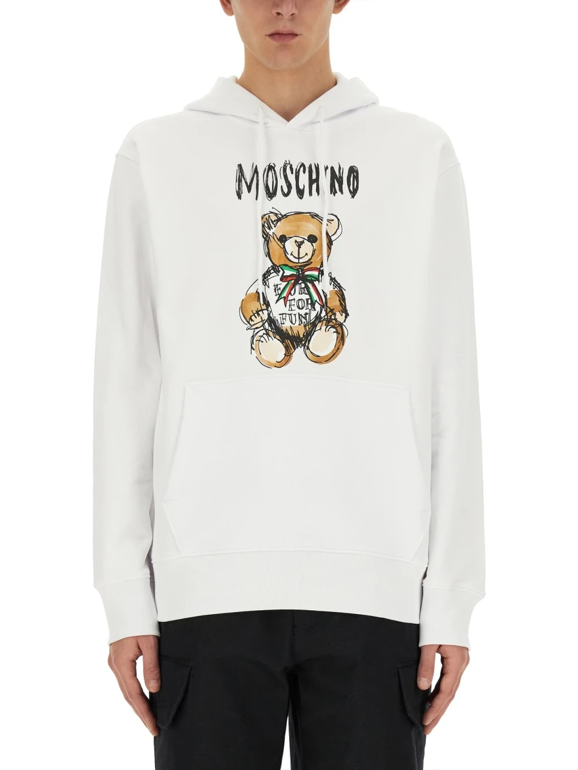 TEDDY PRINT SWEATSHIRT