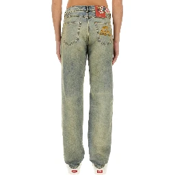 SLIM BARA JEANS 'KENZO DRAWN VARSITY'