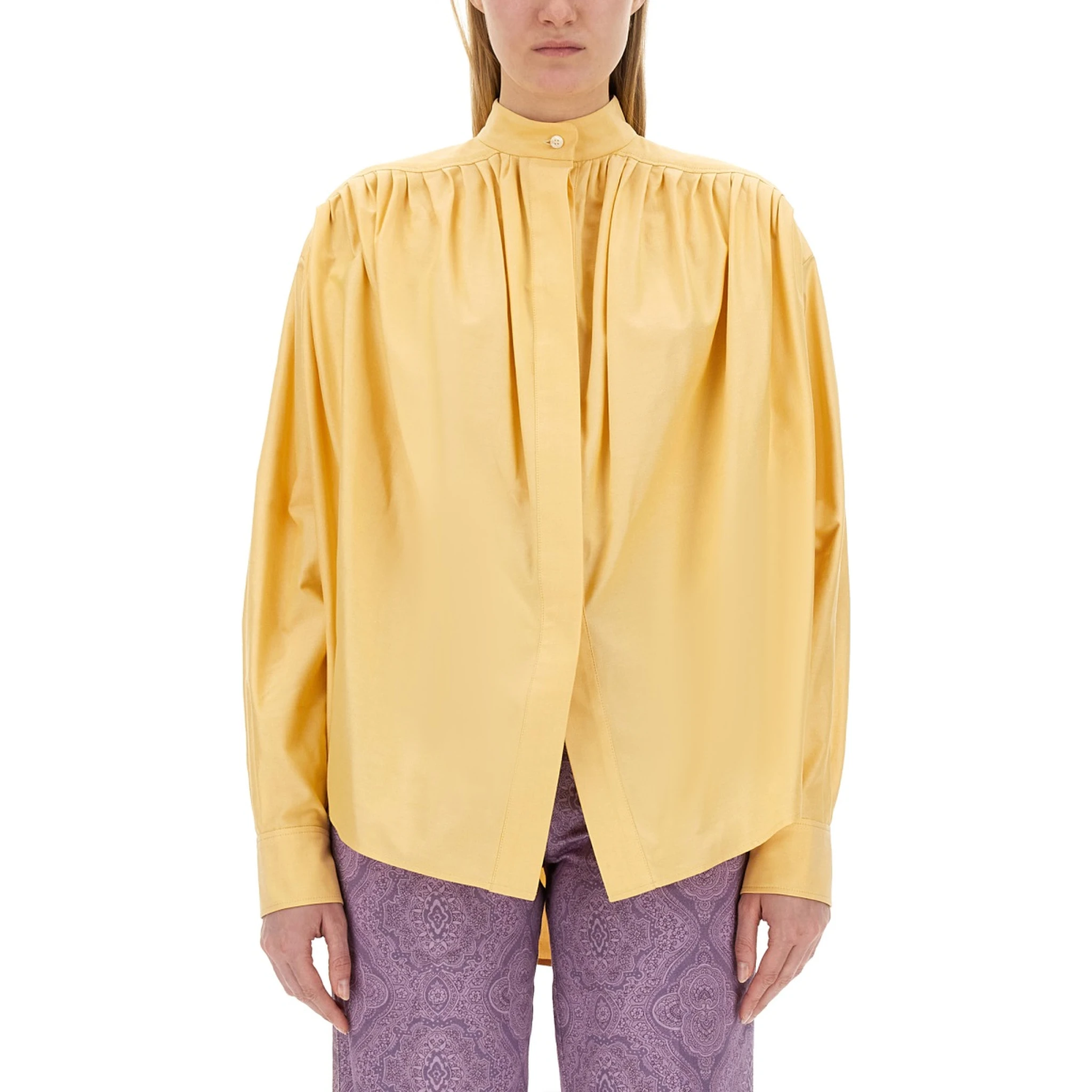 COTTON POPLIN BLOUSE