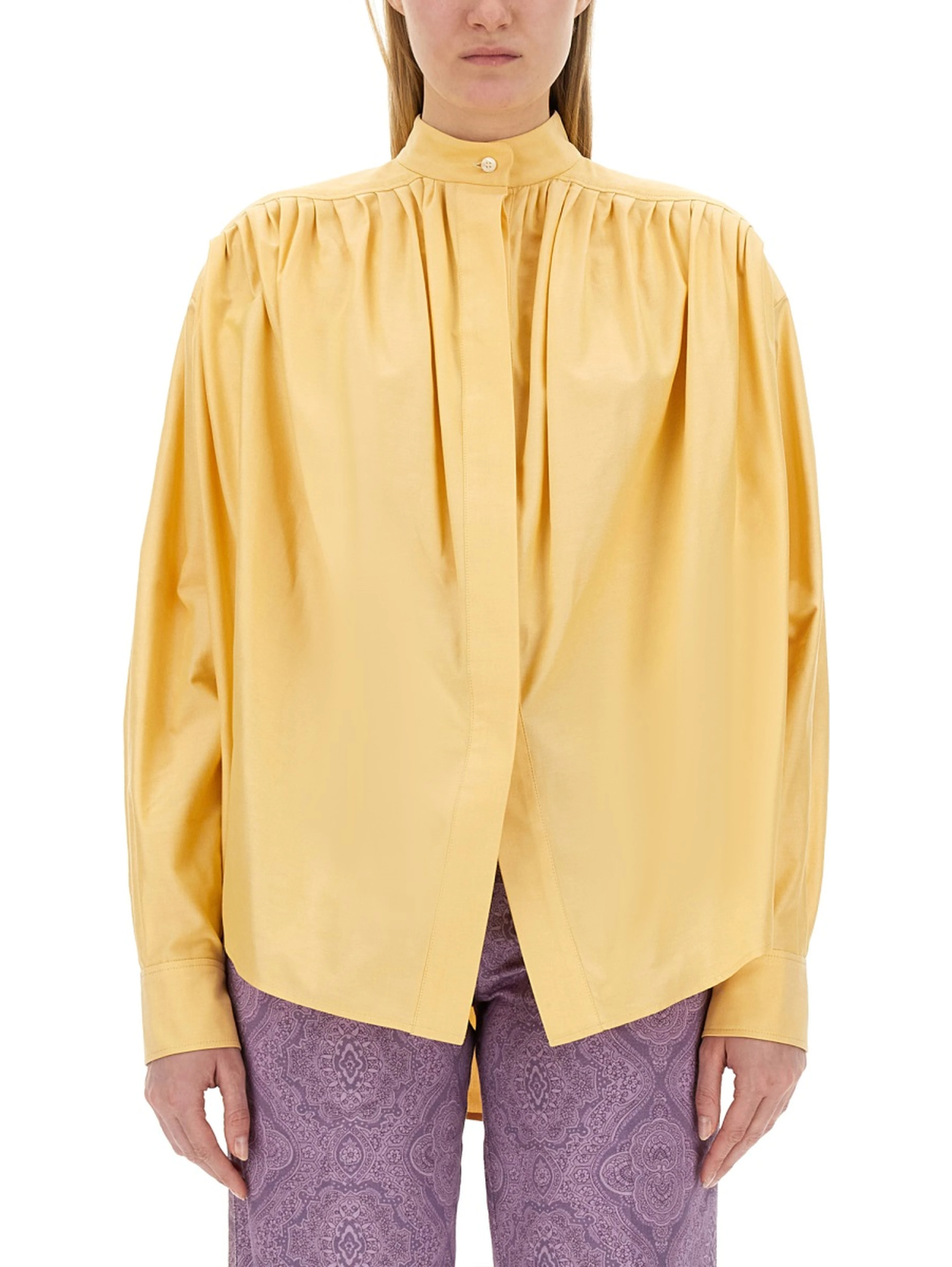 COTTON POPLIN BLOUSE