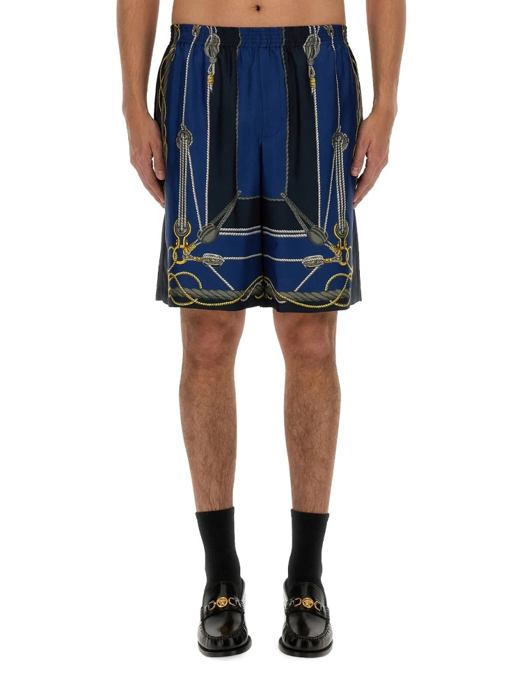 شورت برمودا من قماش التويل