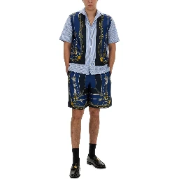 شورت برمودا من قماش التويل