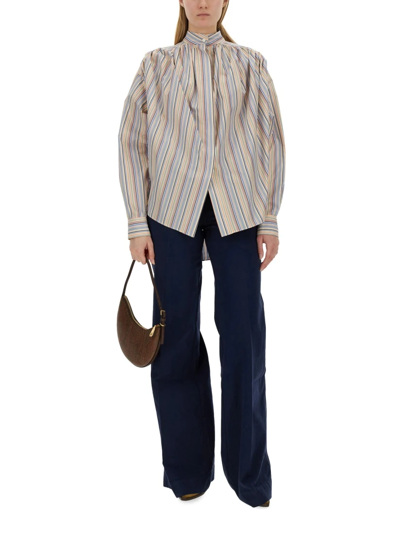 BLOUSE WITH STRIPE PATTERN