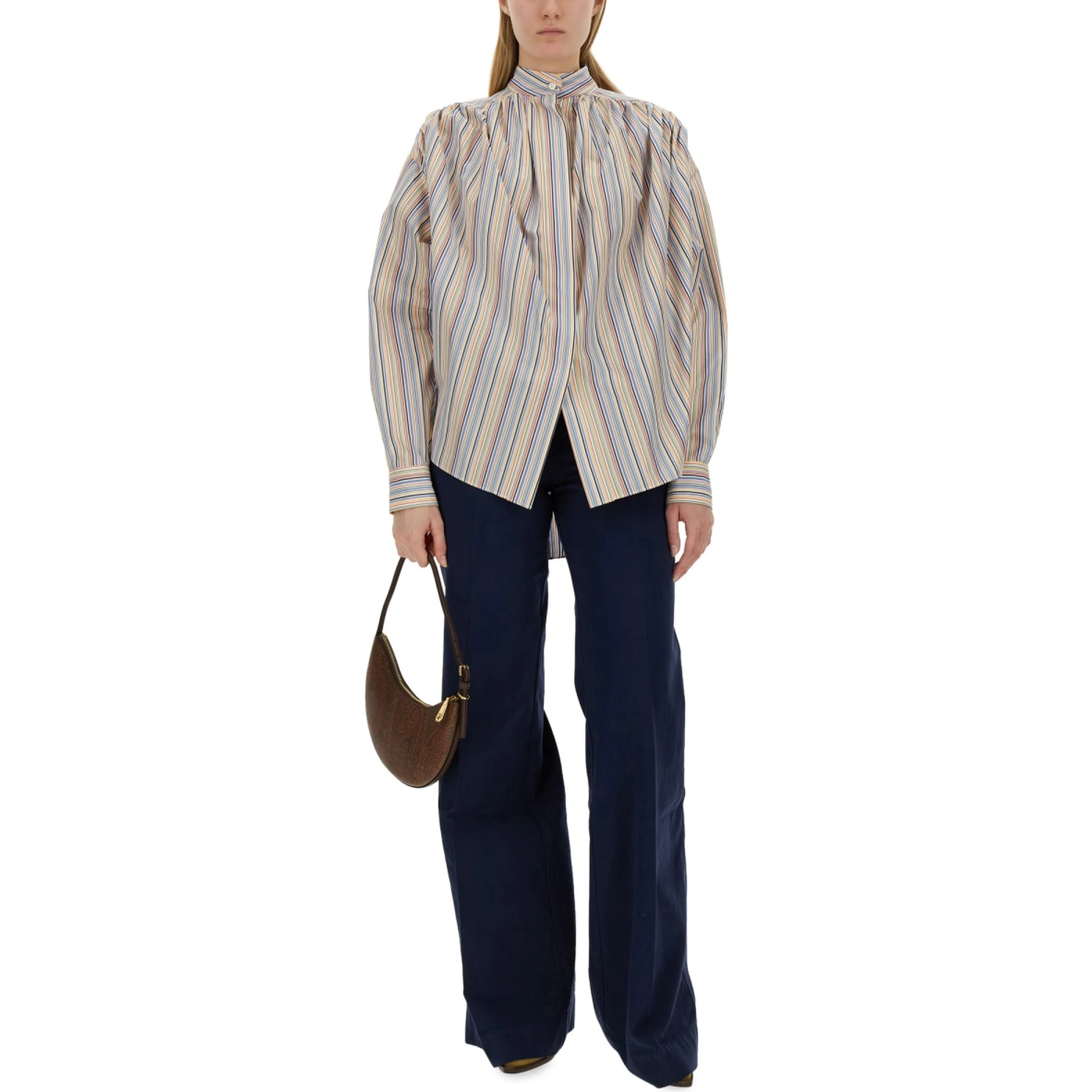 BLOUSE WITH STRIPE PATTERN