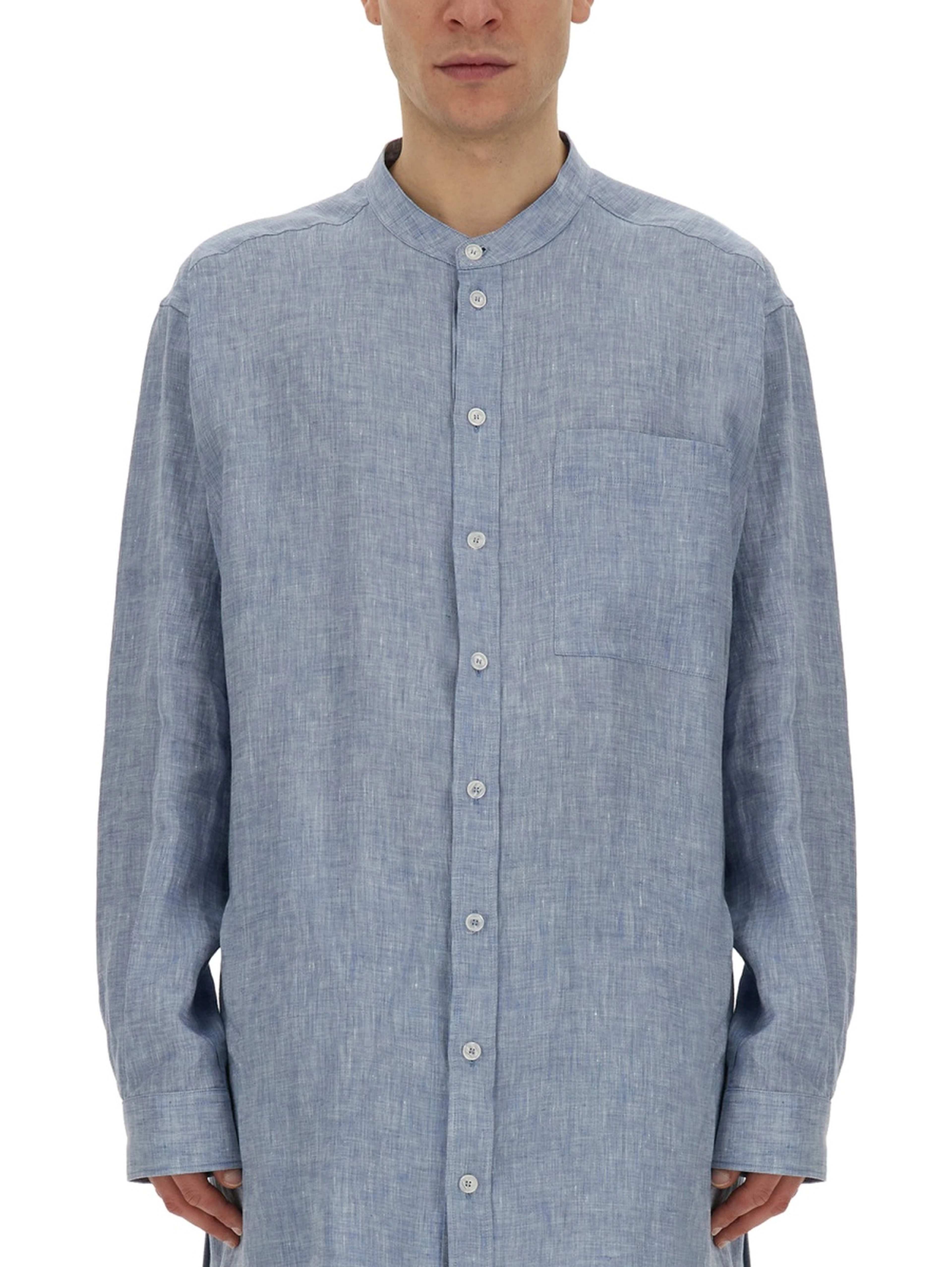 SHIRT WITH MANDARIN COLLAR