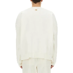 "BURNING MONOGRAM" PRINT SWEATSHIRT