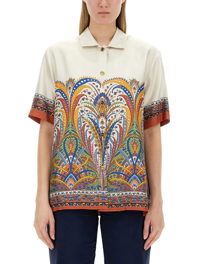 PRINTED SILK SHIRT