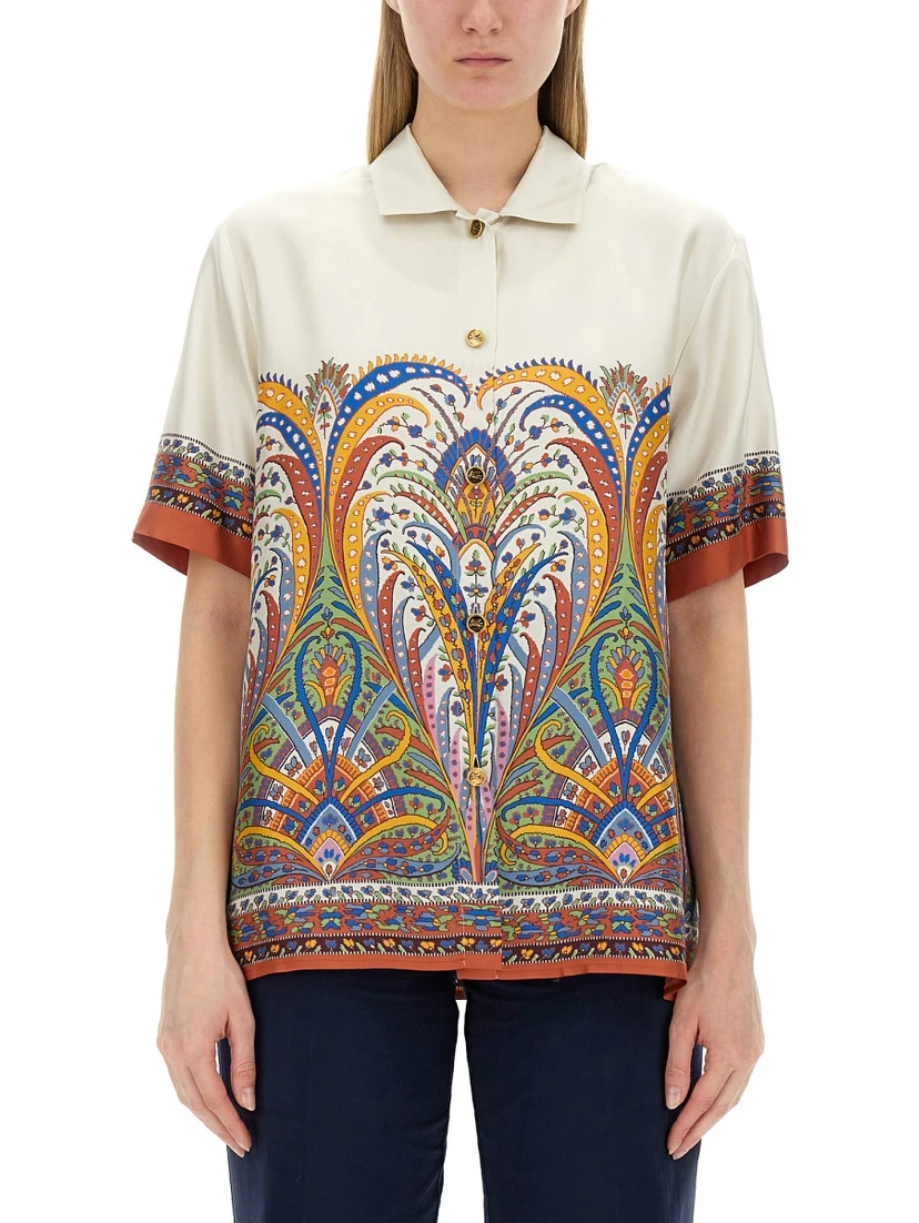 PRINTED SILK SHIRT