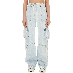 DENIM CARGO PANTS