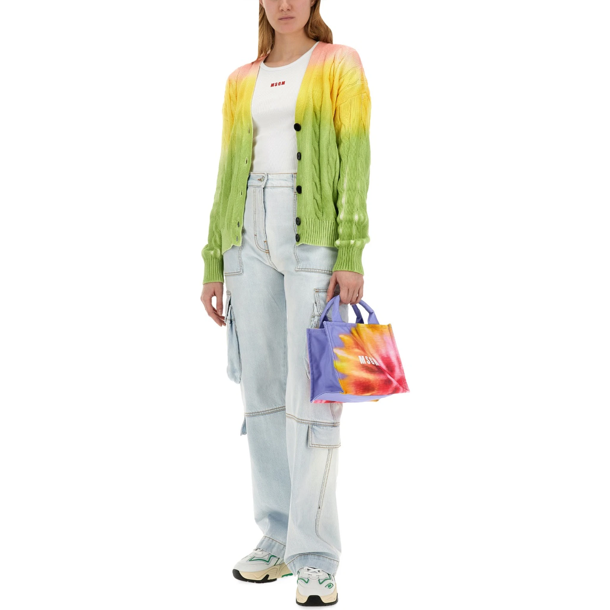 DENIM CARGO PANTS