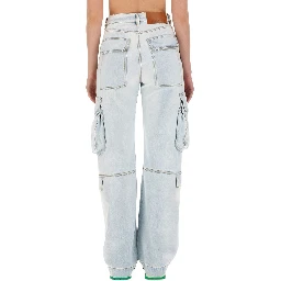 DENIM CARGO PANTS