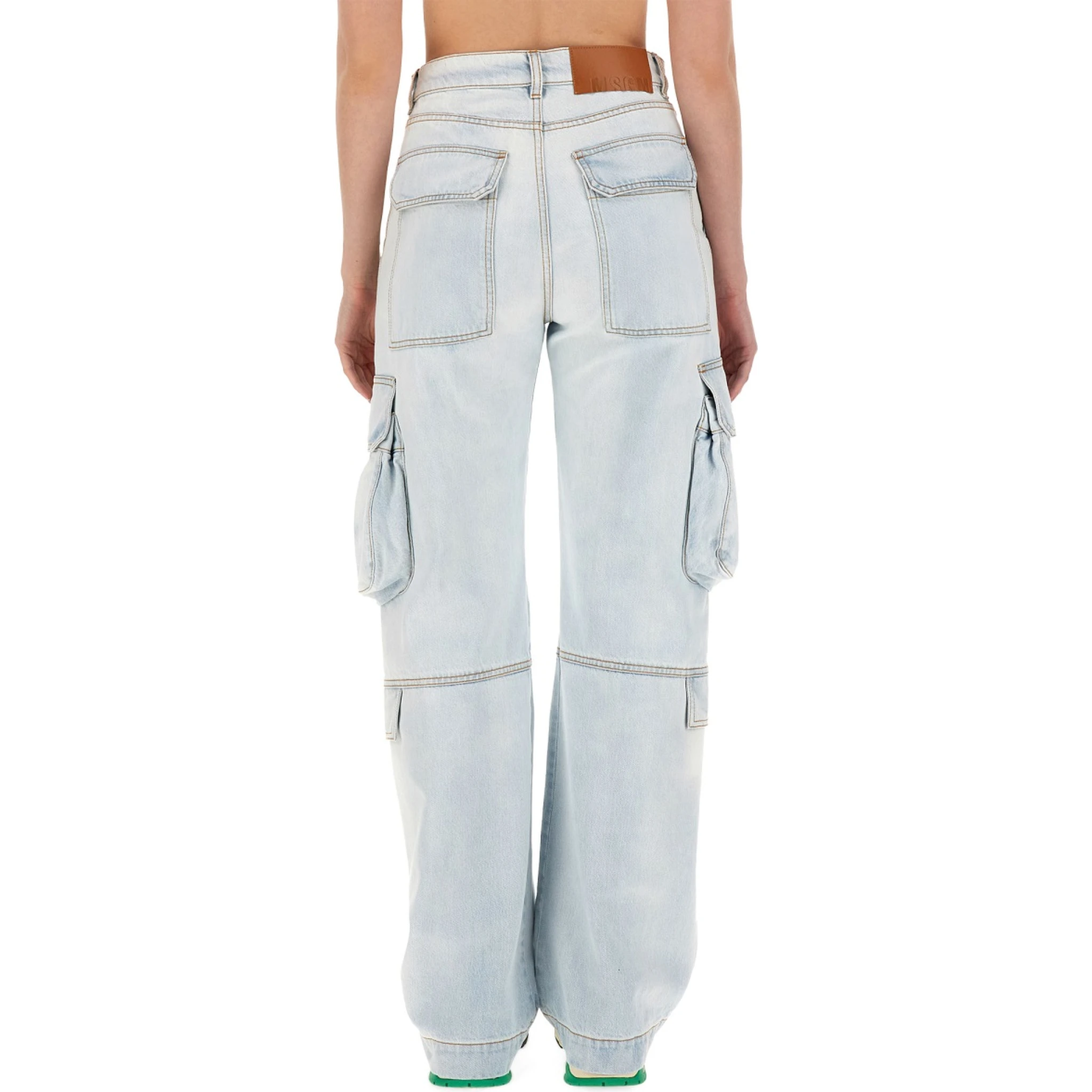 DENIM CARGO PANTS