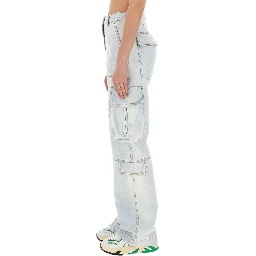 DENIM CARGO PANTS