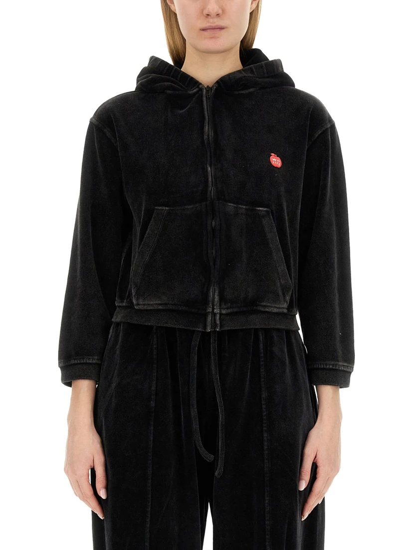 VELOUR SWEATSHIRT