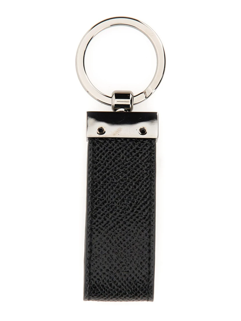 KEYCHAIN WITH LOGOED LABEL