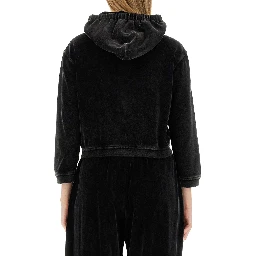 VELOUR SWEATSHIRT