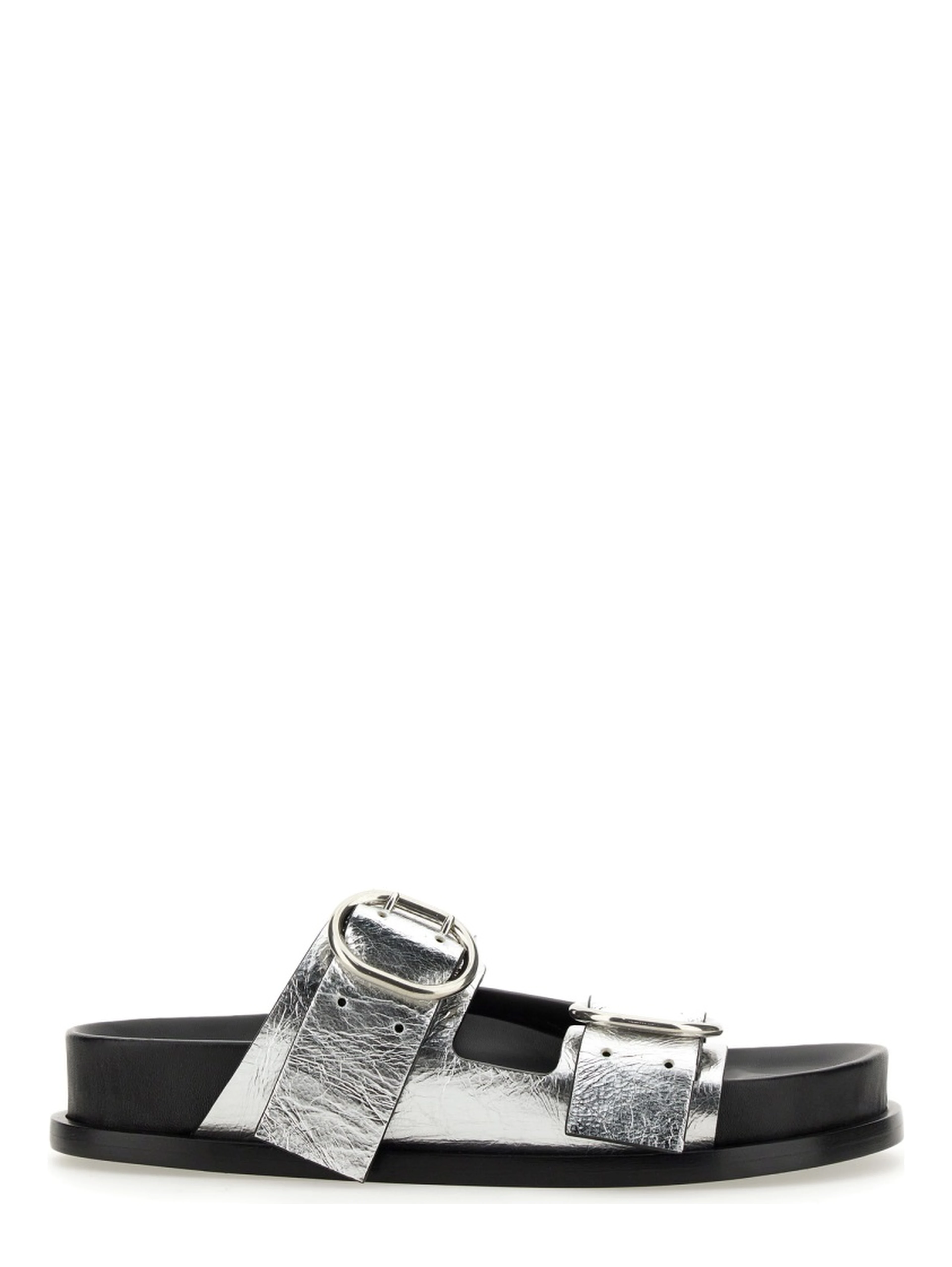 LEATHER SANDAL WITH BUCKLE