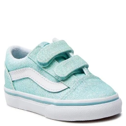 old skool v glitter pastel blue