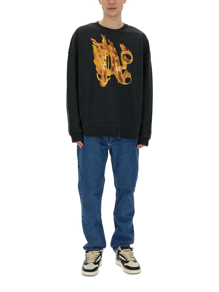 "BURNING MONOGRAM" PRINT SWEATSHIRT alternative