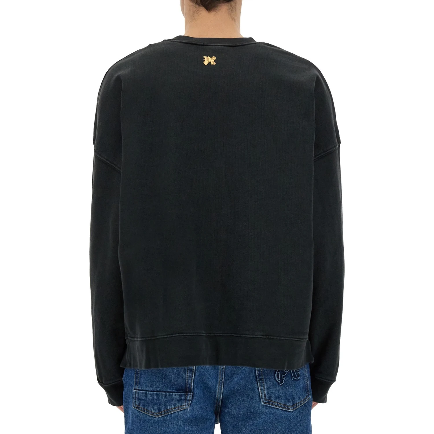 "BURNING MONOGRAM" PRINT SWEATSHIRT