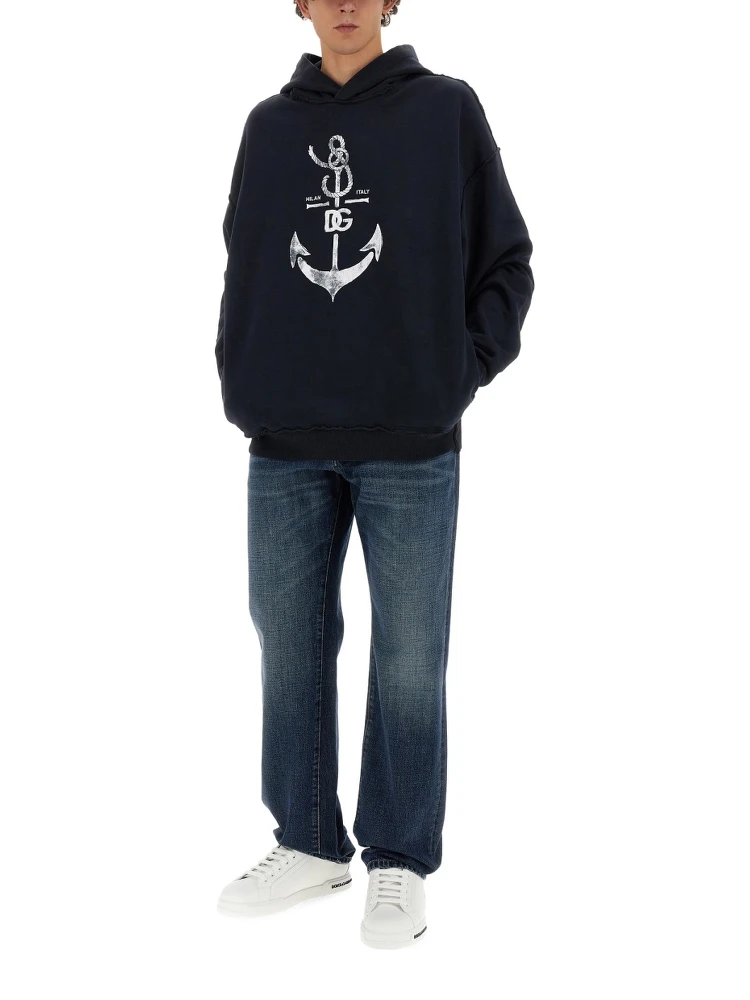 SWEATSHIRT WITH NAVY PRINT alternative