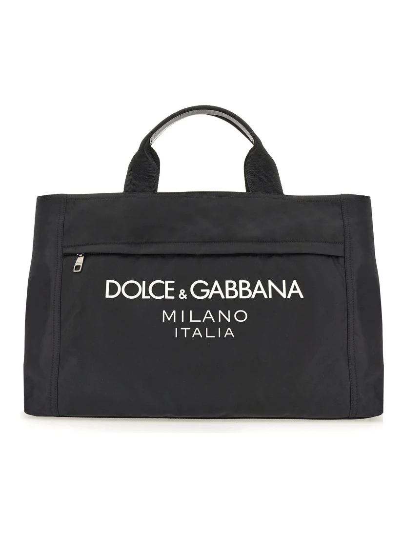 BORSONE IN NYLON CON LOGO