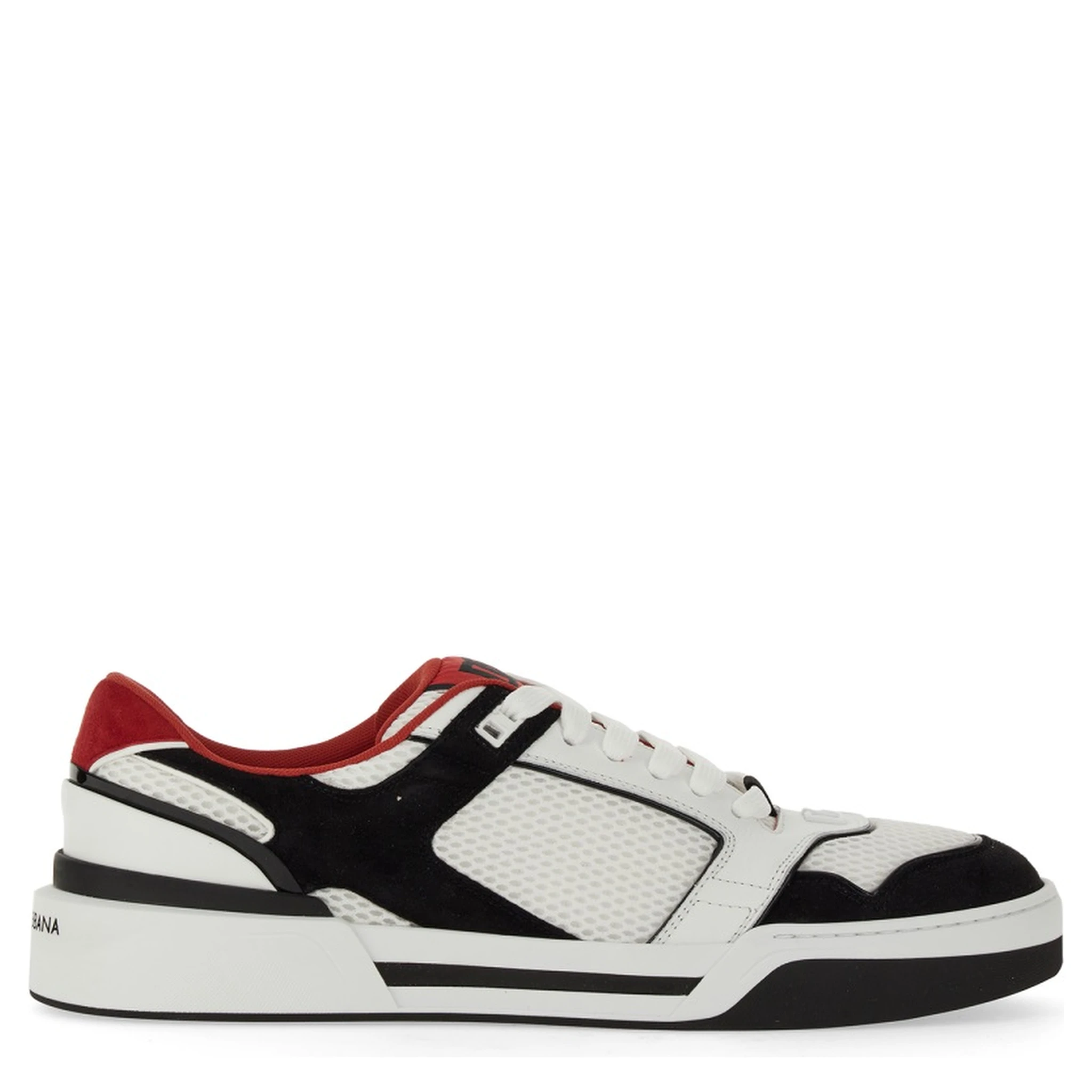 LEATHER AND MESH SNEAKER