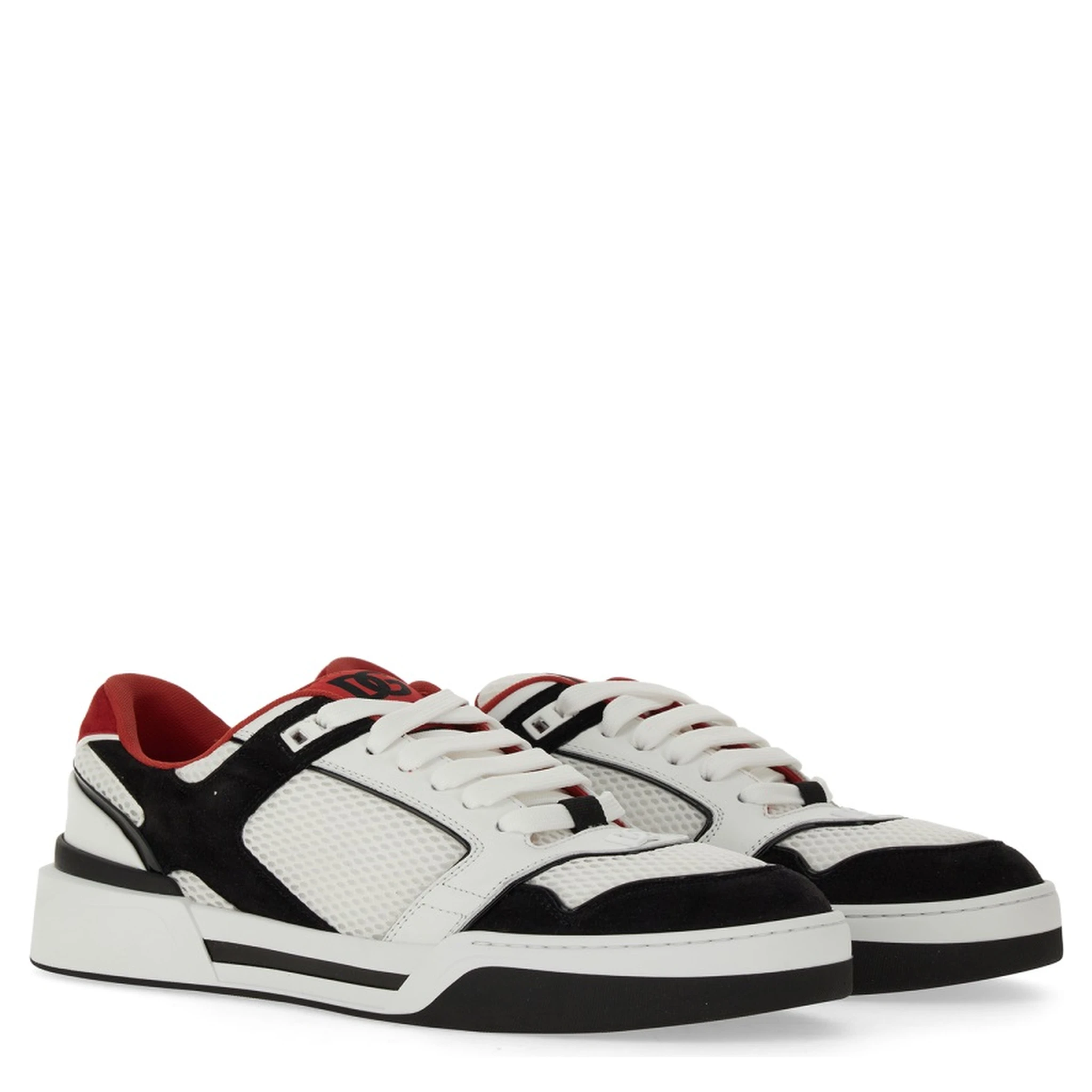 LEATHER AND MESH SNEAKER