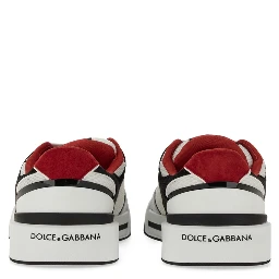 LEATHER AND MESH SNEAKER