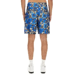 SHORT ALL OVER BLUE FLOWER