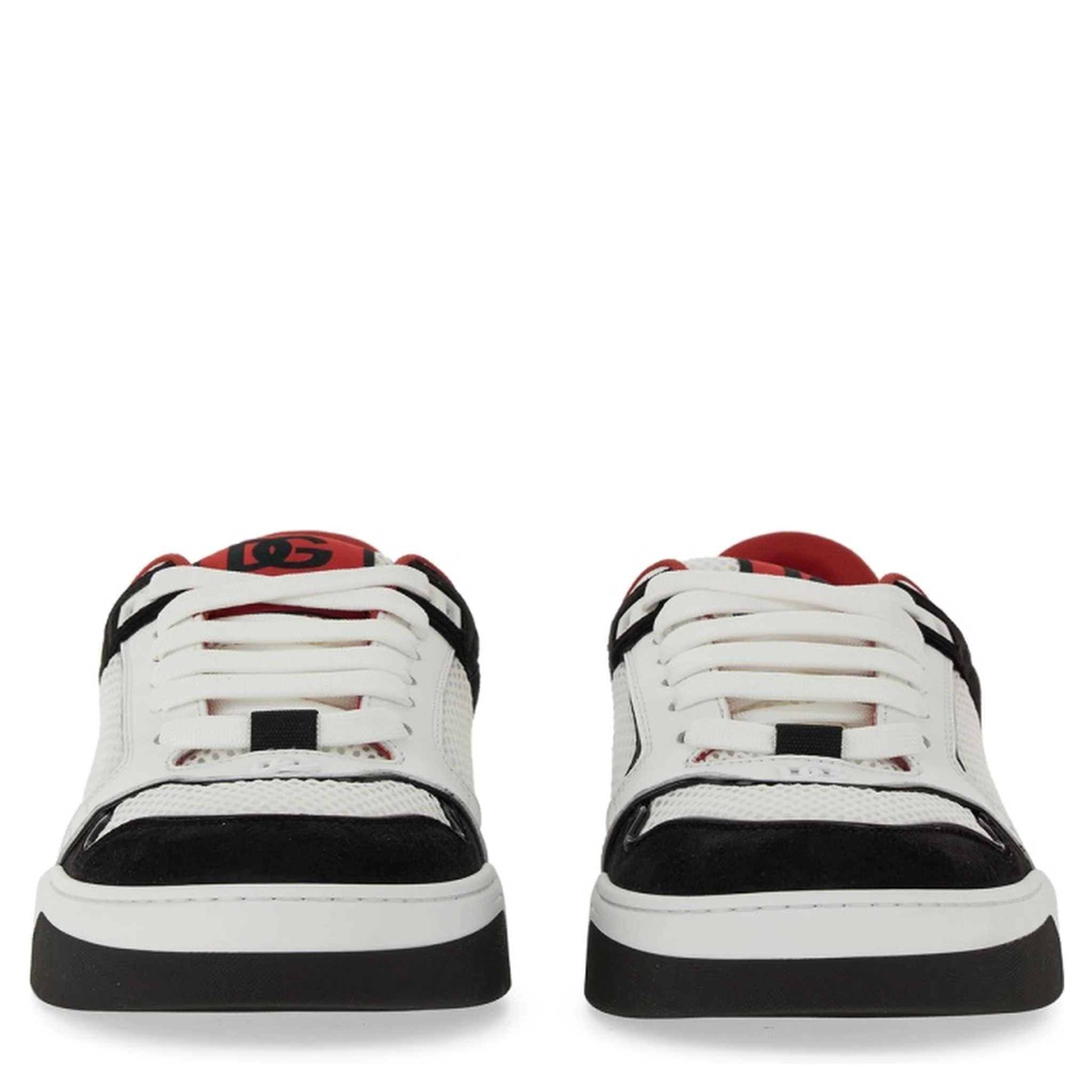 LEATHER AND MESH SNEAKER