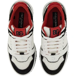 LEATHER AND MESH SNEAKER