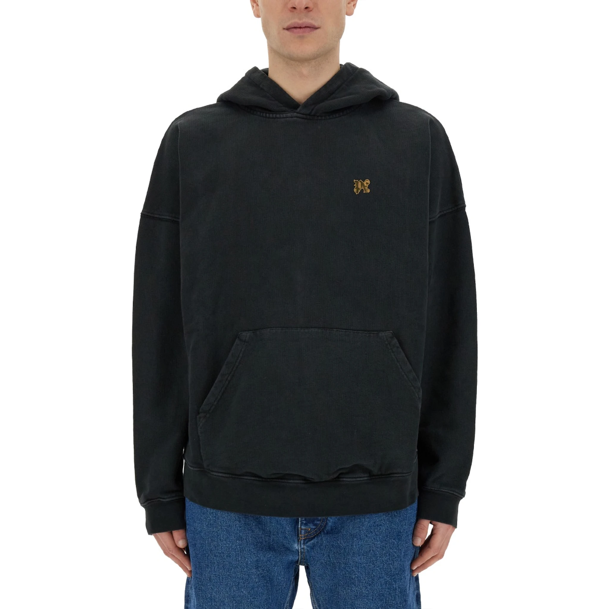 "BURNING MONOGRAM" PRINT SWEATSHIRT