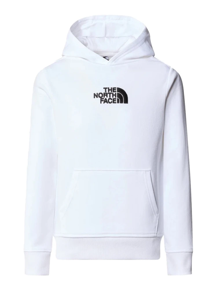 b drew peak light p/o hoodie tnf white