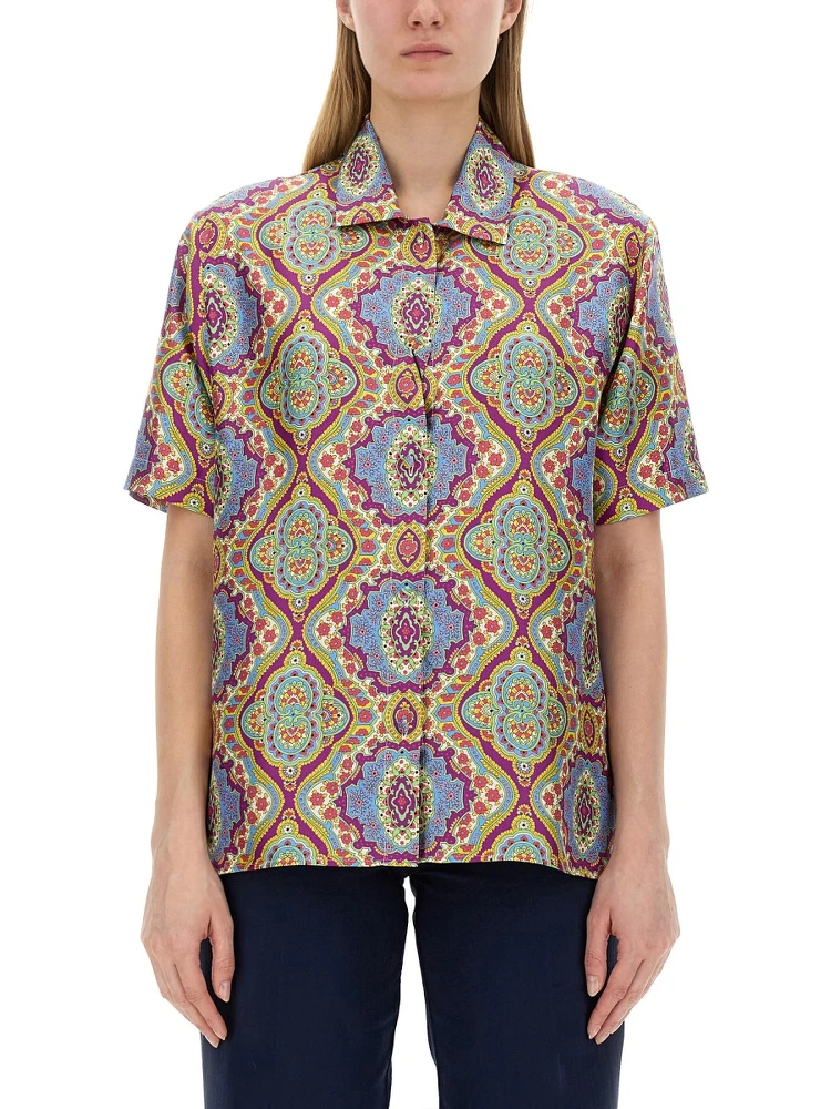 PRINTED SILK SHIRT