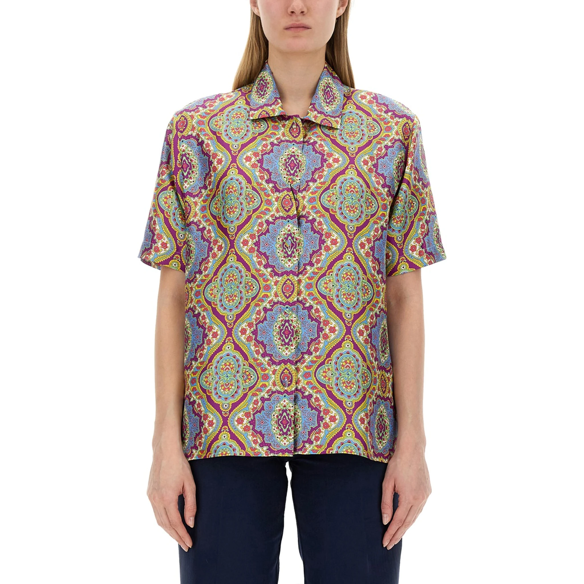 PRINTED SILK SHIRT