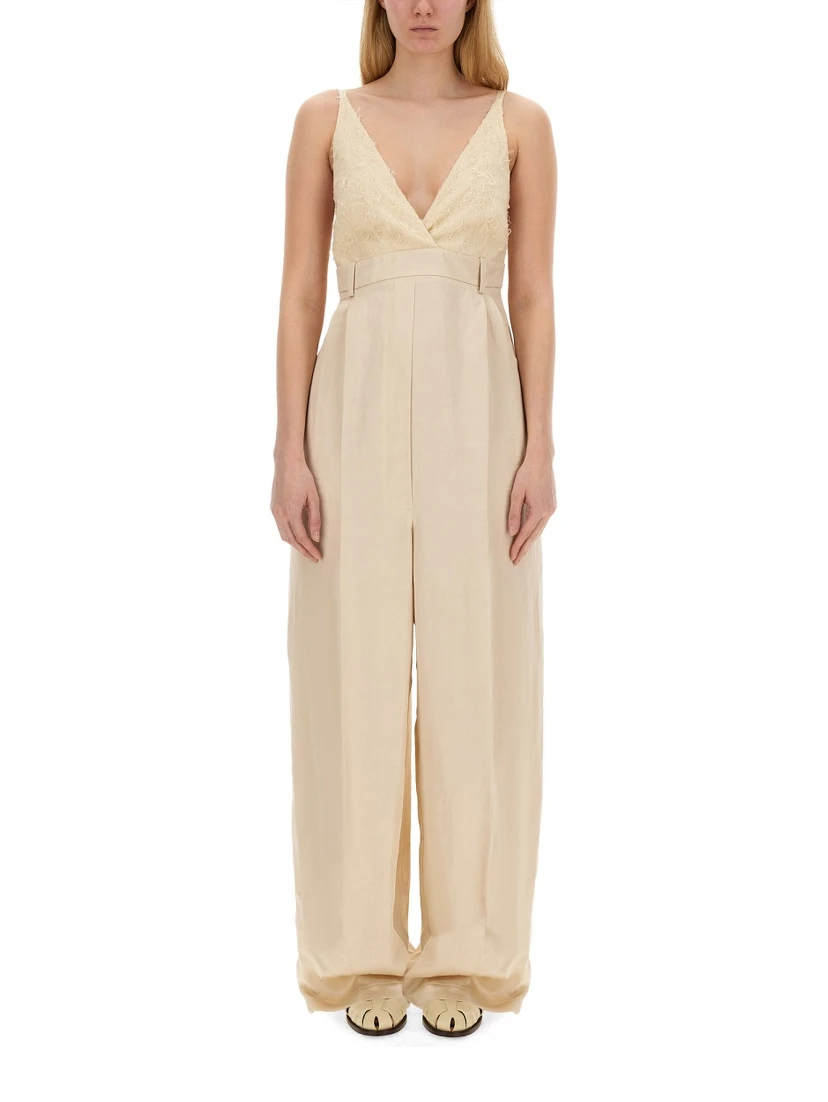 MALFILE' SATIN JUMPSUIT